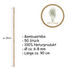 50x Pflanzstab Bambusstab 90 cm x 6 - 8 mm Bambus Rankhilfe Pflanzstab Tonkinstab 100% Naturprodukt 5