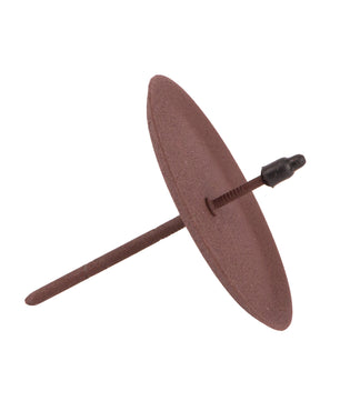 4er Set Kerzenhalter für Adventskranz - Rost-braun - Ø 6cm - Kerzenteller zum Stecken 3