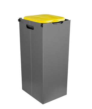 Müllsackständer SichtFix Gelb mit Sichtschutz - 80L - Müllsackhalter für Gelben Sack 4