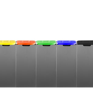 Müllsackständer SichtFix Gelb mit Sichtschutz - 80L - Müllsackhalter für Gelben Sack 5