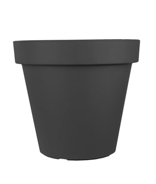 Blumentopf Ø 58 cm aus Kunststoff - Anthrazit - Pflanztopf Containertopf Übertopf Pflanzkübel rund 2