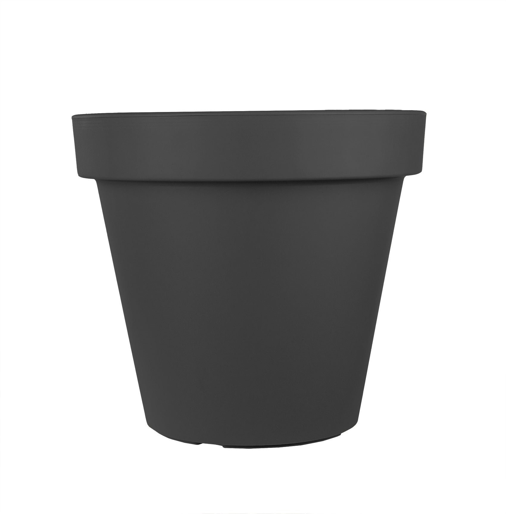 Blumentopf Ø 58 cm aus Kunststoff - Anthrazit - Pflanztopf Containertopf Übertopf Pflanzkübel rund 2