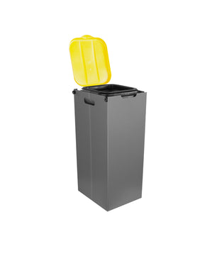 Müllsackständer SichtFix Gelb mit Sichtschutz - 80L - Müllsackhalter für Gelben Sack 2