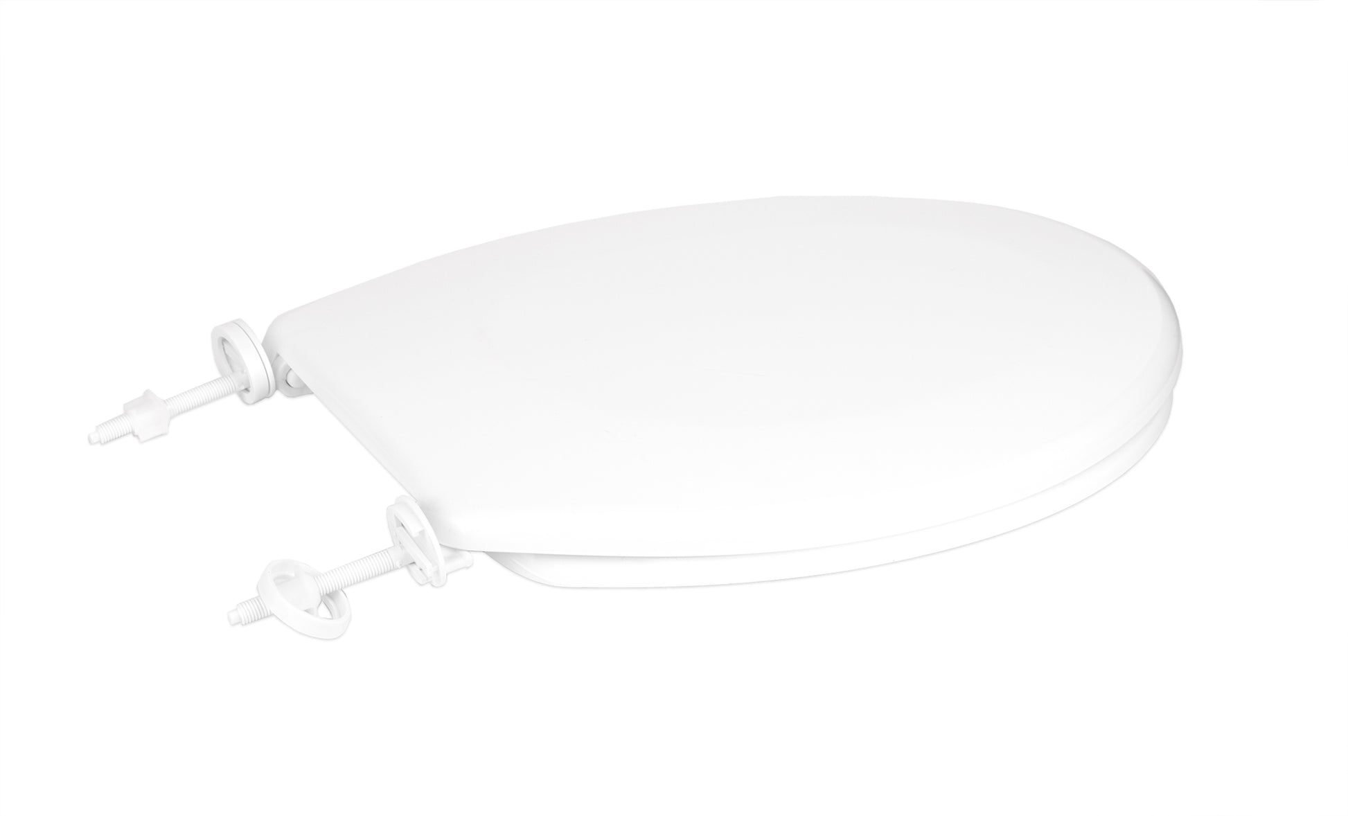 WC-Sitz mit Deckel weiß - 46x37 cm - Ovaler Toilettensitz inkl. Toilettendeckel für gängige Modelle 4