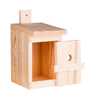 4x Nistkasten für Meisen & Kleinvögel - Vogelhaus aus Massivholz - 27x17x17cm 2