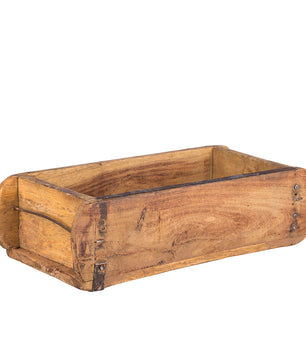 Alte Holzkiste - 32x15x9 cm - Vintage Ziegelform aus recyceltem Holz - Dekokiste Holzdeko Holzbox 2