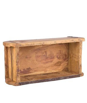 Alte Holzkiste - 32x15x9 cm - Vintage Ziegelform aus recyceltem Holz - Dekokiste Holzdeko Holzbox 3