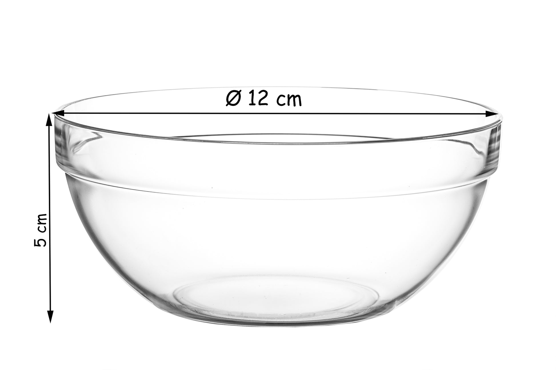 6er Set Dessertschalen Ø 12cm aus Glas 330ml - Made in France - Glasschale, Dipschalen, Snac 5