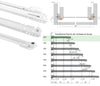 1 Paar Schubladenschienen 250mm - Schubladenauszug weiß - Schienen für Schubladen 2