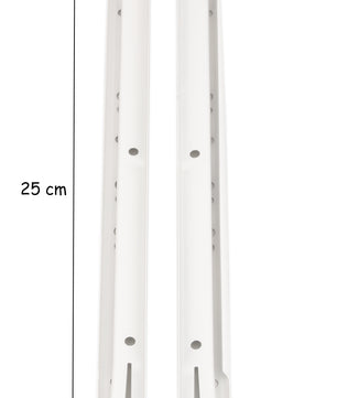 1 Paar Schubladenschienen 250mm - Schubladenauszug weiß - Schienen für Schubladen 5