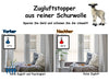 Zugluftstopper für Fenster 100cm - 100% Schurwolle - Anthrazit - Luftzugstopper Durchzugstopper 4