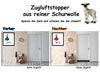 Zugluftstopper für Türen 100cm - 100% Schurwolle - Anthrazit - Türluftstopper Luftzugstopper 4