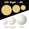 LED Kugel mit 6 Stunden Timer - warmweiß - 15 cm - Leuchtkugel für Innen 3