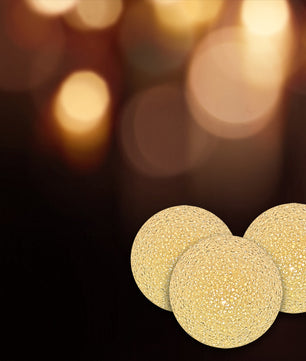 3x LED Kugel mit 6 Stunden Timer - warmweiß - 8 cm - Leuchtkugel für Innen 4