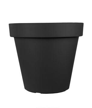 2x Blumentopf Ø 50 cm aus Kunststoff - Anthrazit - Pflanztopf Containertopf Übertopf Pflanzkübel 2
