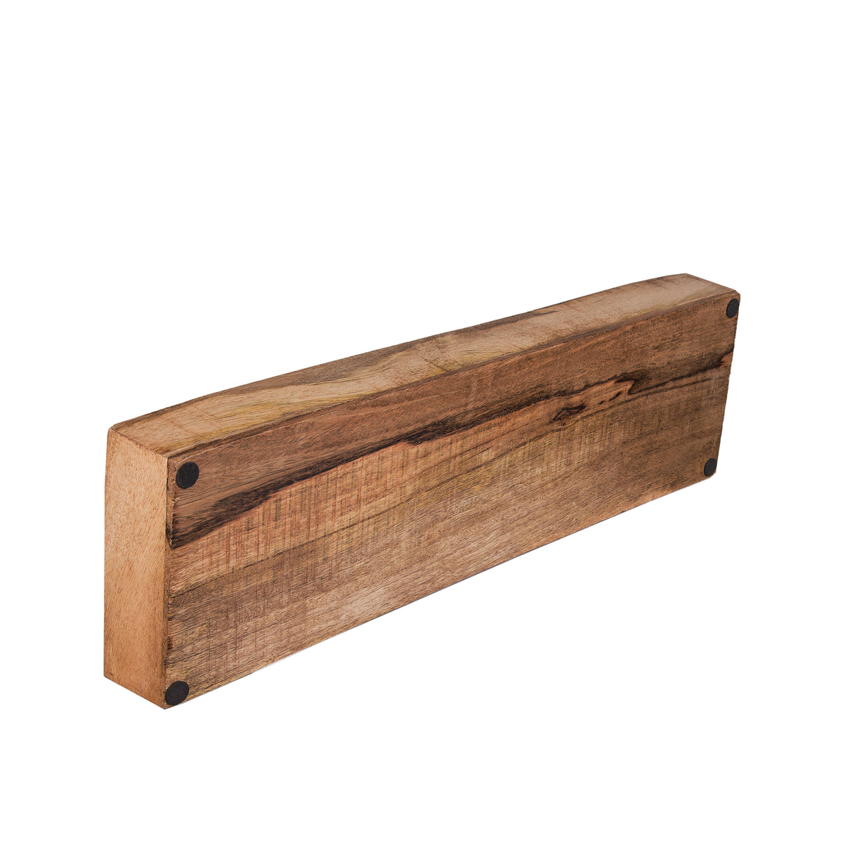 BigDean Tablett aus Mangoholz - 50 x 14,5 x 5 cm - Vintage Holztablett rechteckig - UNIKAT - Deko Holzbrett, Holzschale, Holzablage, Dekotablett image 5