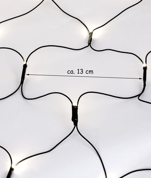 Lichternetz mit 160 LEDs 200x100cm Warmweiß IP44 - für Innen & Außen 3