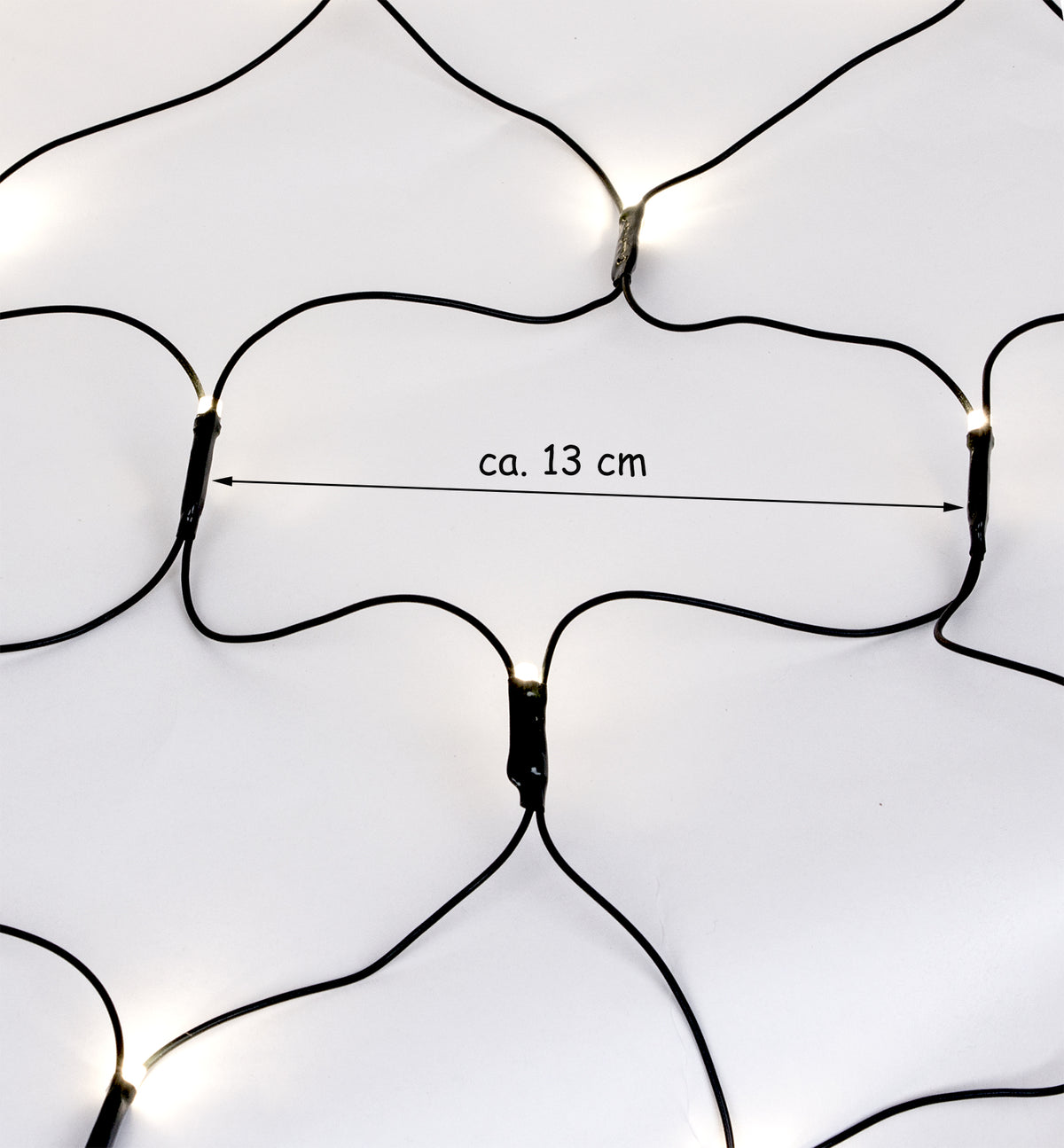 Lichternetz mit 160 LEDs 200x100cm Warmweiß IP44 - Weihnachtsbeleuchtung für Innen & Außen - Lichterkette Garten Deko image 3