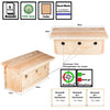 2x Nistkasten für Spatzen & Sperlinge - Spatzenhaus Spatzenkasten Vogelhaus Sperlingsnistkasten 6