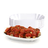 10er Set Pommesschale aus Porzellan 19,5 cm - Weiß - Currywurstschale Pommes Currywurst Schale 3