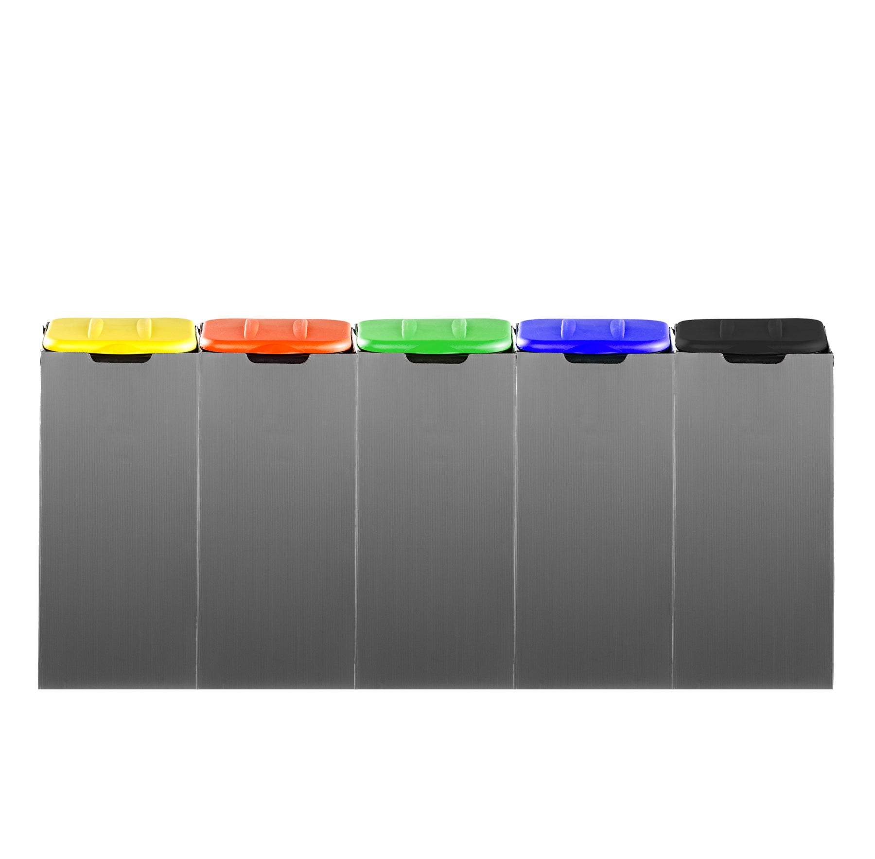 Müllsackhalter SichtFix 2.0 Schwarz mit Sichtschutz - 80L - Müllsackständer für Gelben Sack 5