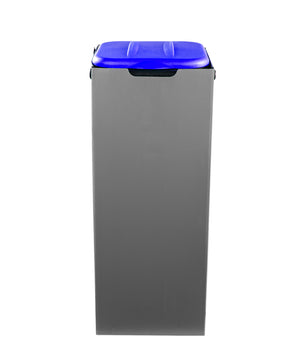 Müllsackhalter SichtFix 2.0 Blau mit Sichtschutz - 80L - Müllsackständer für Gelben Sack 2