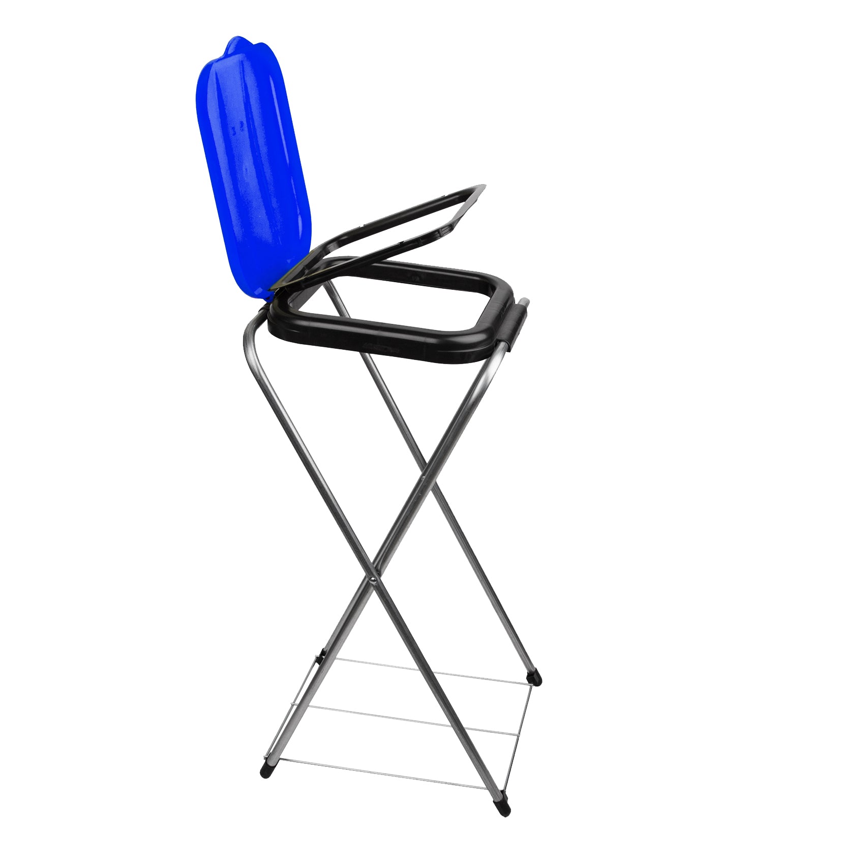BigDean Müllsackständer EasyFix BLAU 120L - Müllbeutelhalter mit Gitterboden - Müllsackhalter Metall Mülltütenhalter Gelber Sack Ständer image 4