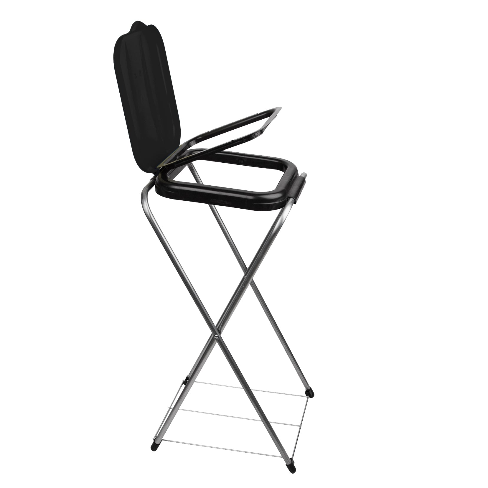 Müllsackständer EasyFix SCHWARZ 120L - Müllbeutelhalter mit Gitterboden - Müllsackhalter Metall 4