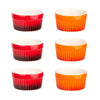 12x Ragout Fin-Schalen 9 cm 200 ml - Orange - Feuerfest - Aus Keramik - Für Crème Brûlée - Schälchen 5