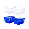 Stapelboxen  transparent Plastikkisten durchsichtige Box 4x 3