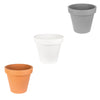 3x Blumentopf Ø 50 cm aus Kunststoff - Anthrazit - Pflanztopf Containertopf Übertopf Pflanzkübel 6