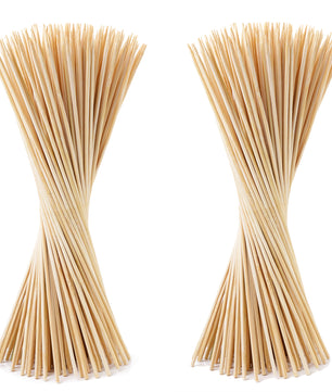 200x Pflanzstäbe aus Bambus - Rankhilfe Tomatenstangen Holz Rankstäbe Bambusstäbe 90 cm