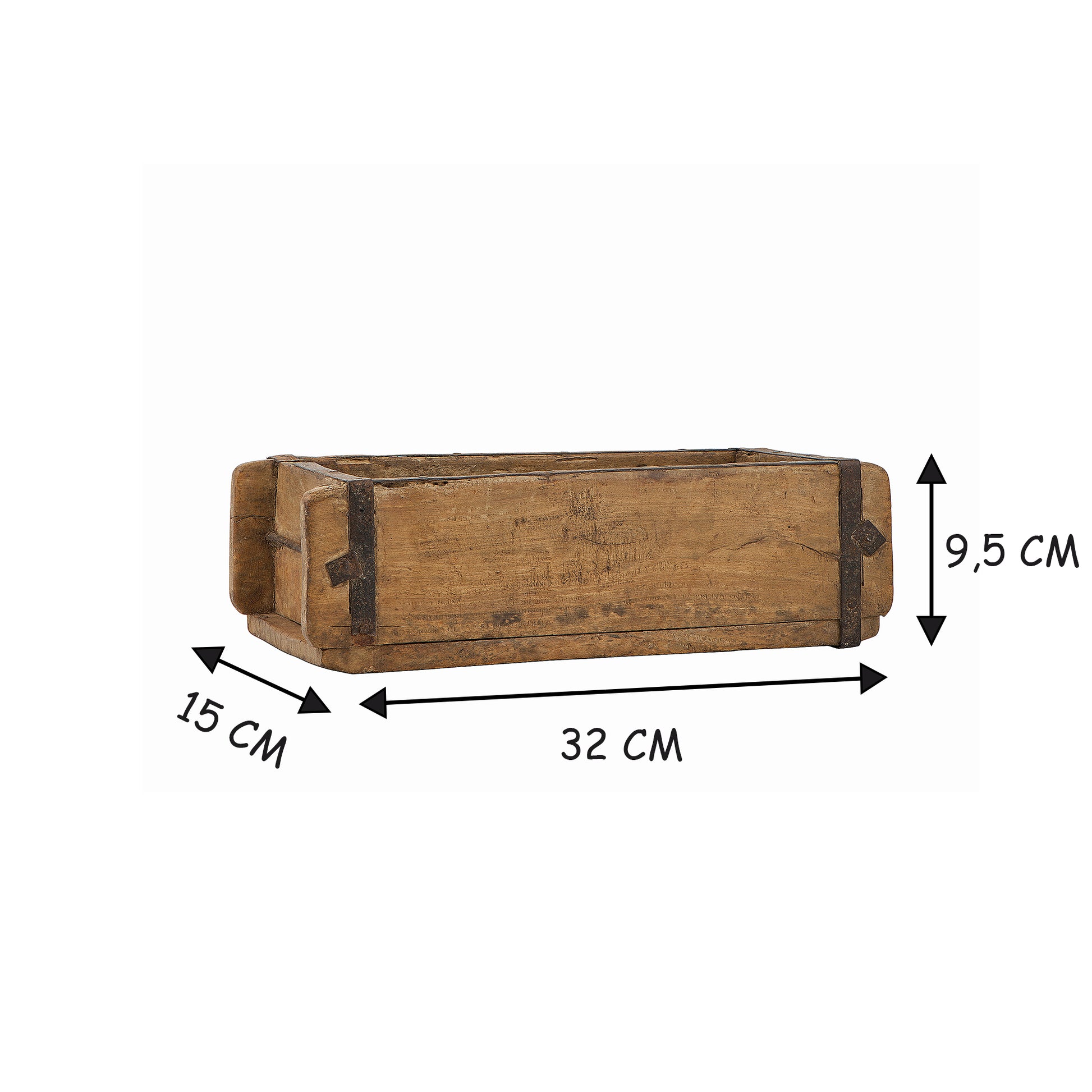 Ziegelform Holz Holzkiste Vintage Unikat 32x15x9,5cm 5