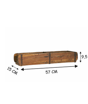 Alte Ziegelform Holz Zweikammer 57x15x9,5cm 5