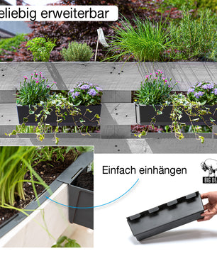 Blumenkasten 6er Set Europalette Pflanzkasten 37 cm 5