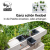 2x Pflanzkasten Palette Anthrazit Mini Kunststoff Paletten Blumenkasten Pflanzkübel Palettenkasten 5