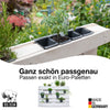 2x Pflanzkasten Palette Anthrazit Mini Kunststoff Paletten Blumenkasten Pflanzkübel Palettenkasten 6