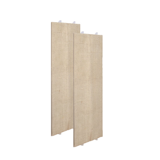 BigDean 2er Set Katzenkratzbrett Eckkratzbrett Kratzbrett Wand Wandkratzbrett Katzen Kratzecke 80cm image 1