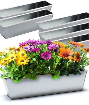 Paletten Blumenkasten 6x Kräuterbeet verzinkt