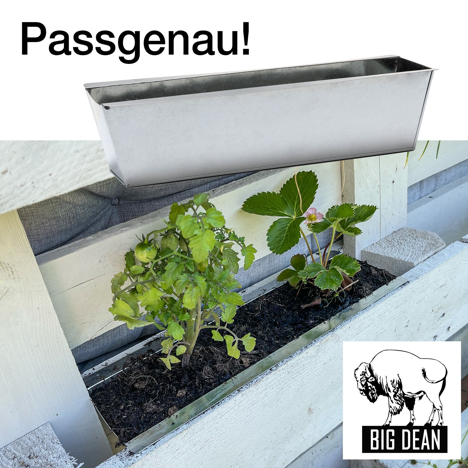 Europalette Blumenkasten verzinkt - Menge wählbar 4