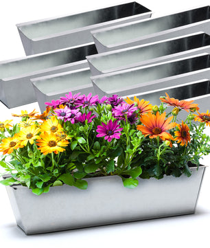 Paletten Blumenkasten 8x Kräuterbeet verzinkt
