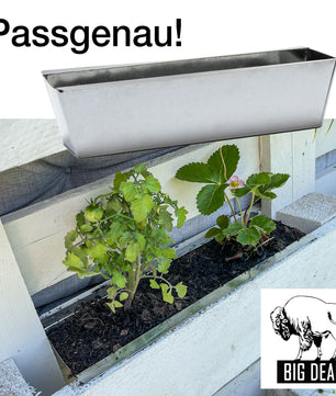 Paletten Blumenkasten 8x Kräuterbeet verzinkt 4