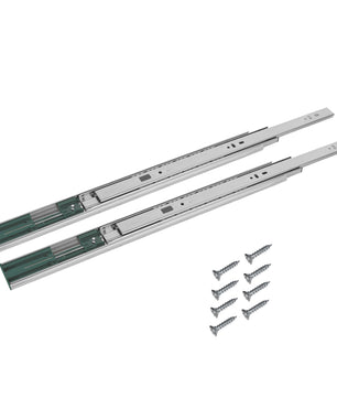 1 Paar (2 Stk.) Schubladenschienen Vollauszüge - 45 x 400mm - mit Softclose 