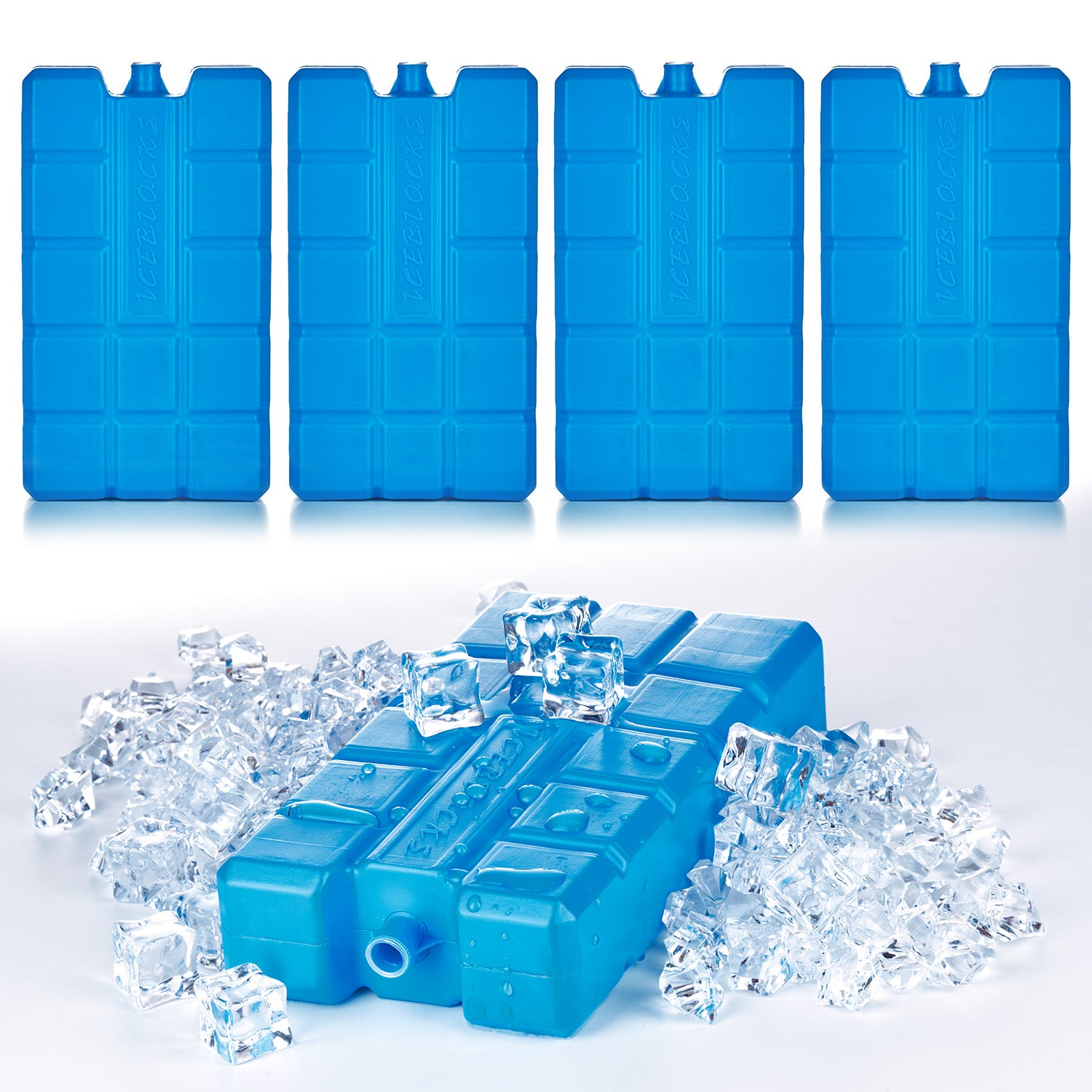 4er Set Kühlakkus je 200ml - 12h lange Kühlung - perfekt für Kühltasche & Kühlbox