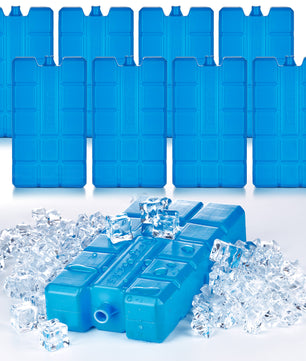 8er Set Kühlakkus je 200ml - 12h lange Kühlung - perfekt für Kühltasche & Kühlbox