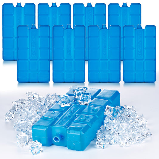 BigDean 8er Set Kühlakkus je 200ml - 12h lange Kühlung - perfekt für Kühltasche & Kühlbox - 15 x 8 x 2 cm - Kühlelemente Kühlpacks Kühlpads - Made in EU