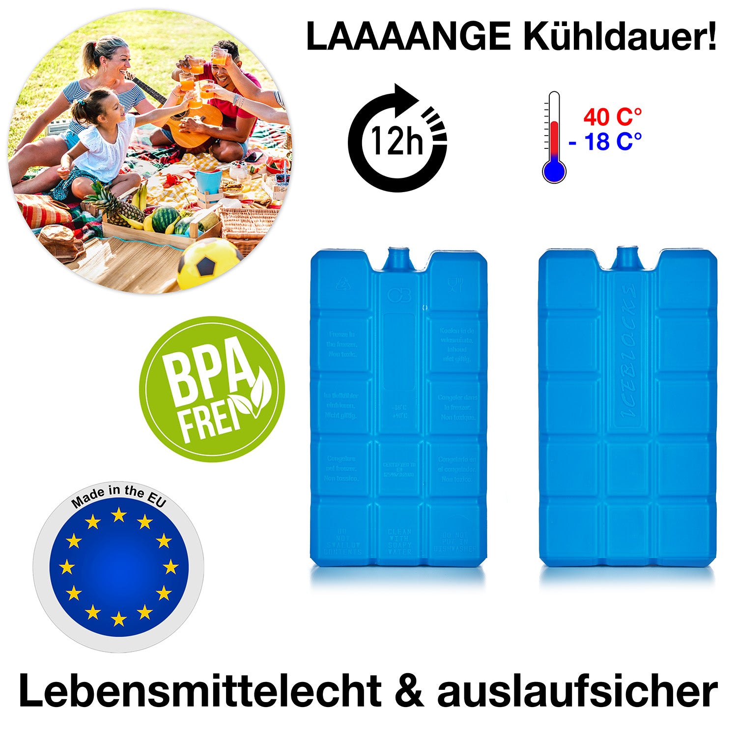 8er Set Kühlakkus je 200ml - 12h lange Kühlung - perfekt für Kühltasche & Kühlbox 4