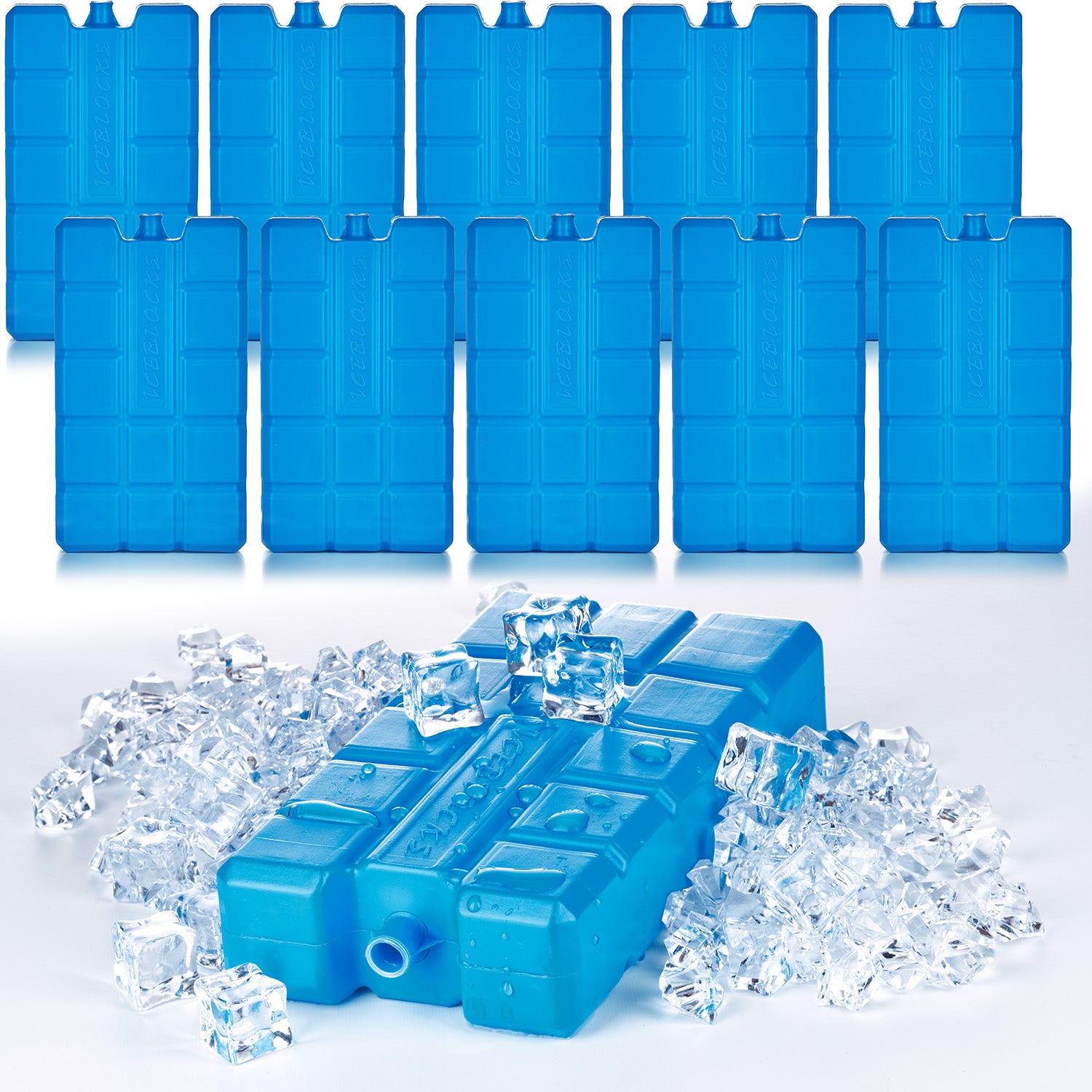 10er Set Kühlakkus je 200ml - 12h lange Kühlung - perfekt für Kühltasche & Kühlbox