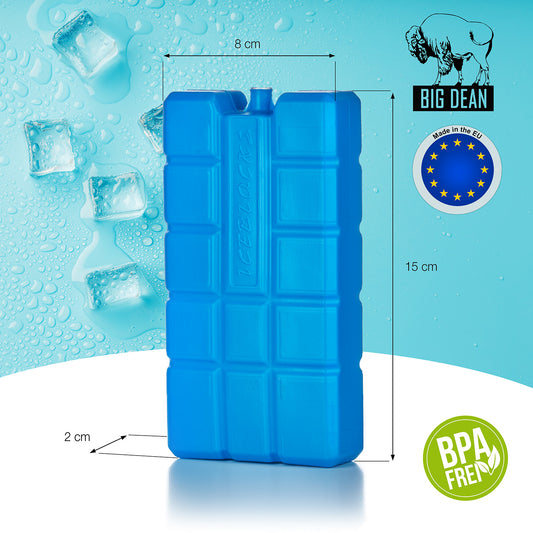 BigDean 10er Set Kühlakkus je 200ml - 12h lange Kühlung - perfekt für Kühltasche & Kühlbox - 15 x 8 x 2 cm - Kühlelemente Kühlpacks Kühlpads - Made in EU 2