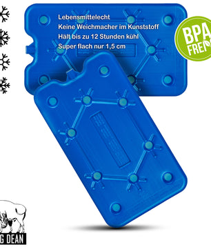 8er Set Flache Kühlakkus je 400ml groß - 12h lange Kühlung - perfekt für Kühltasche & Kühlbox  3